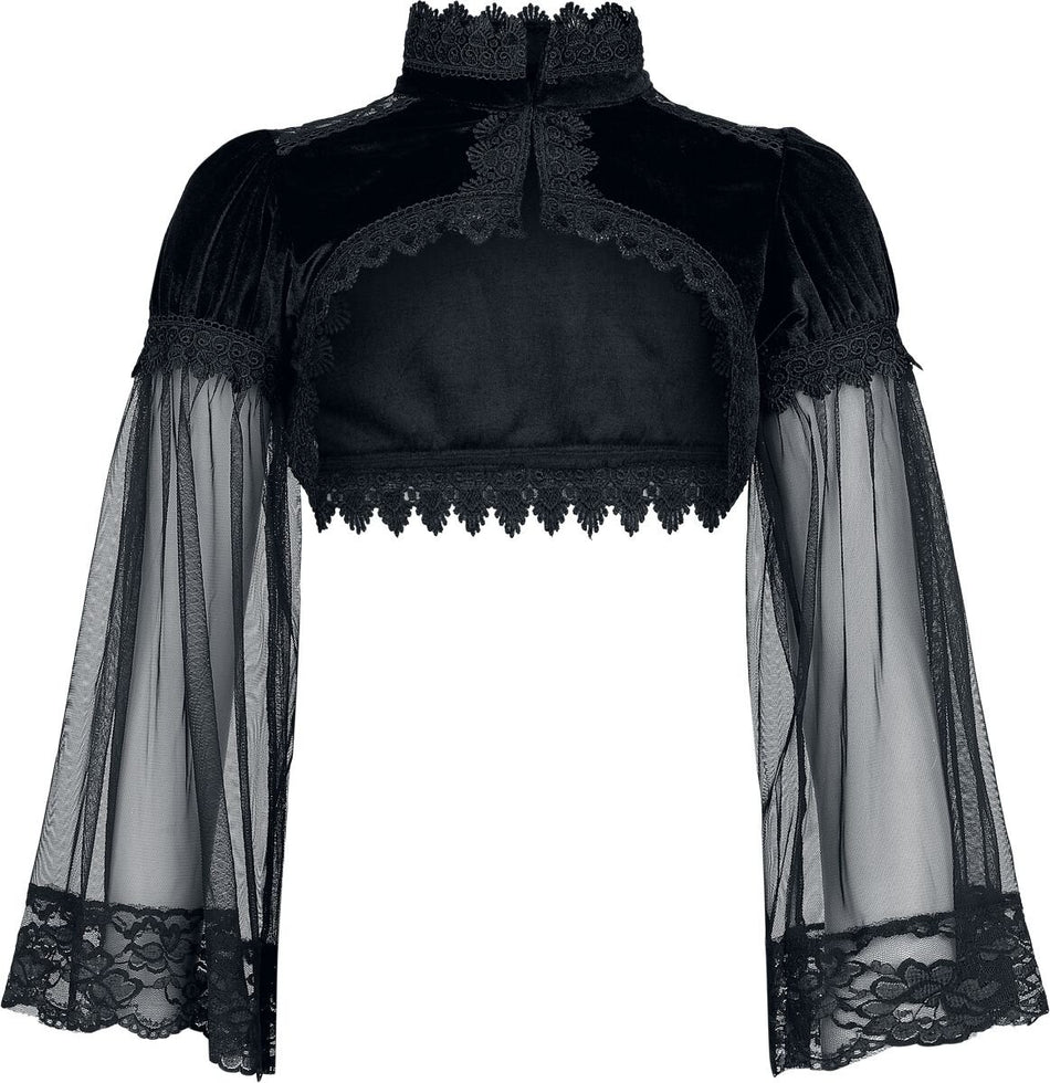 Boléro Gothic de Gothicana by EMP - Dark Whimsy Romance - S à XXL - pour Femme - noir - Gothicana by EMP
