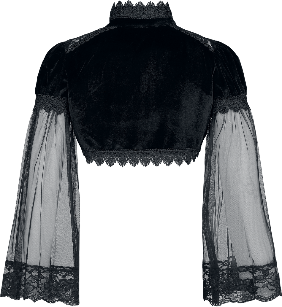 Boléro Gothic de Gothicana by EMP - Dark Whimsy Romance - S à XXL - pour Femme - noir - Gothicana by EMP - View 2