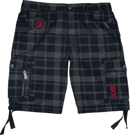 Short  de AC/DC - EMP Signature Collection - S à 3XL - pour Homme - noir/gris - AC/DC