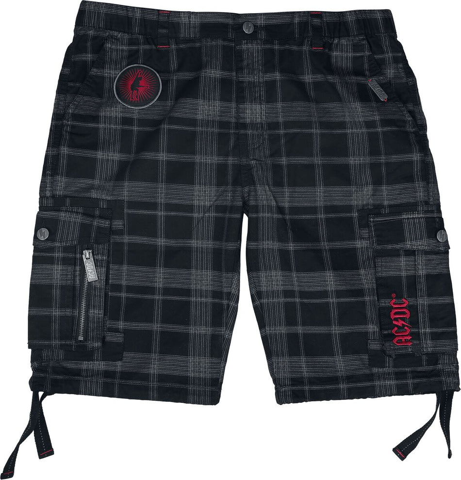 Short  de AC/DC - EMP Signature Collection - S à 3XL - pour Homme - noir/gris - AC/DC