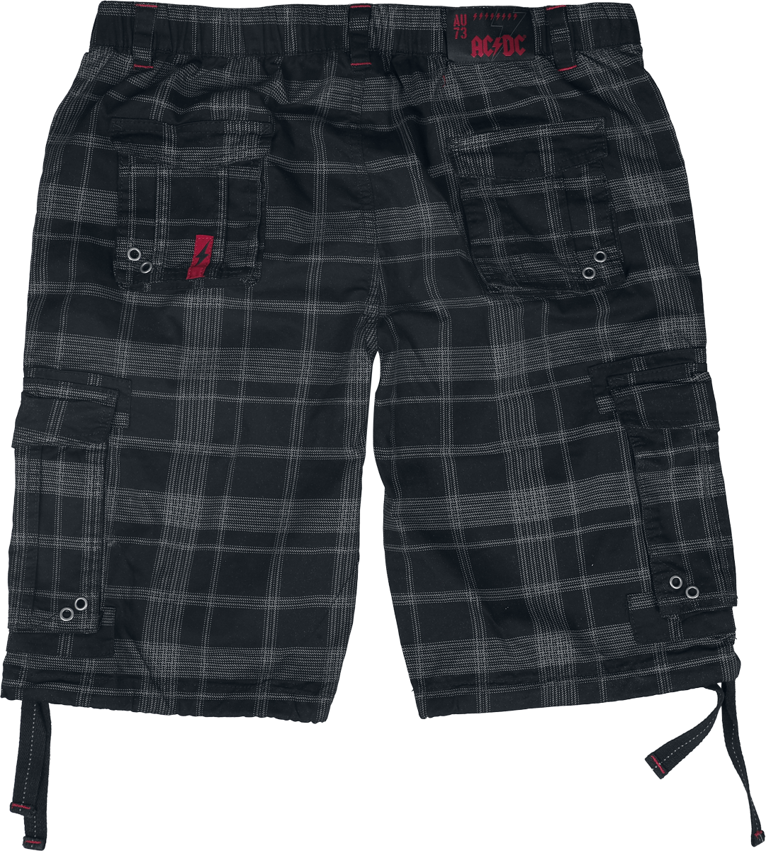 Short  de AC/DC - EMP Signature Collection - S à 3XL - pour Homme - noir/gris - AC/DC - View 2
