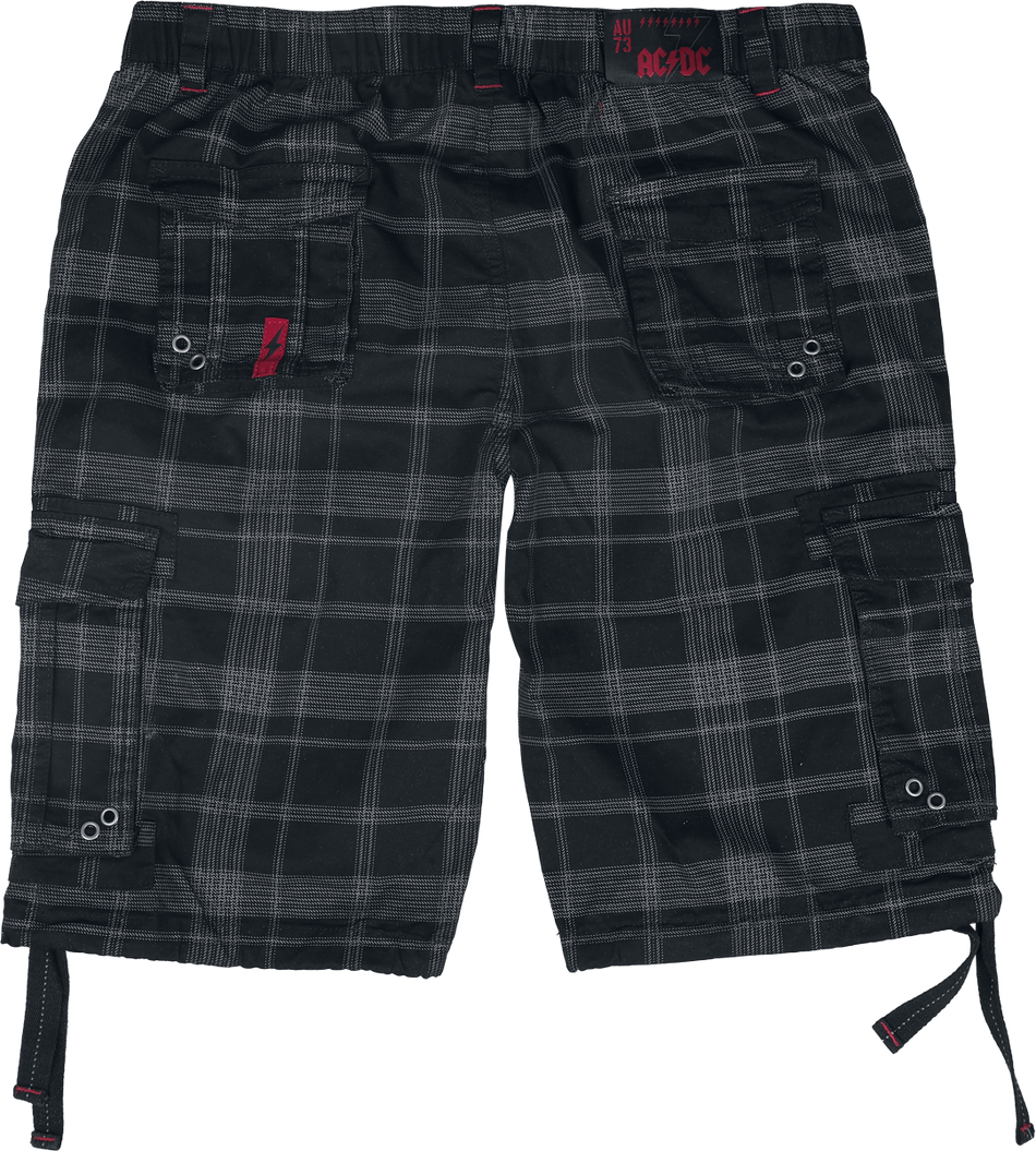 Short  de AC/DC - EMP Signature Collection - S à 3XL - pour Homme - noir/gris - AC/DC - View 2