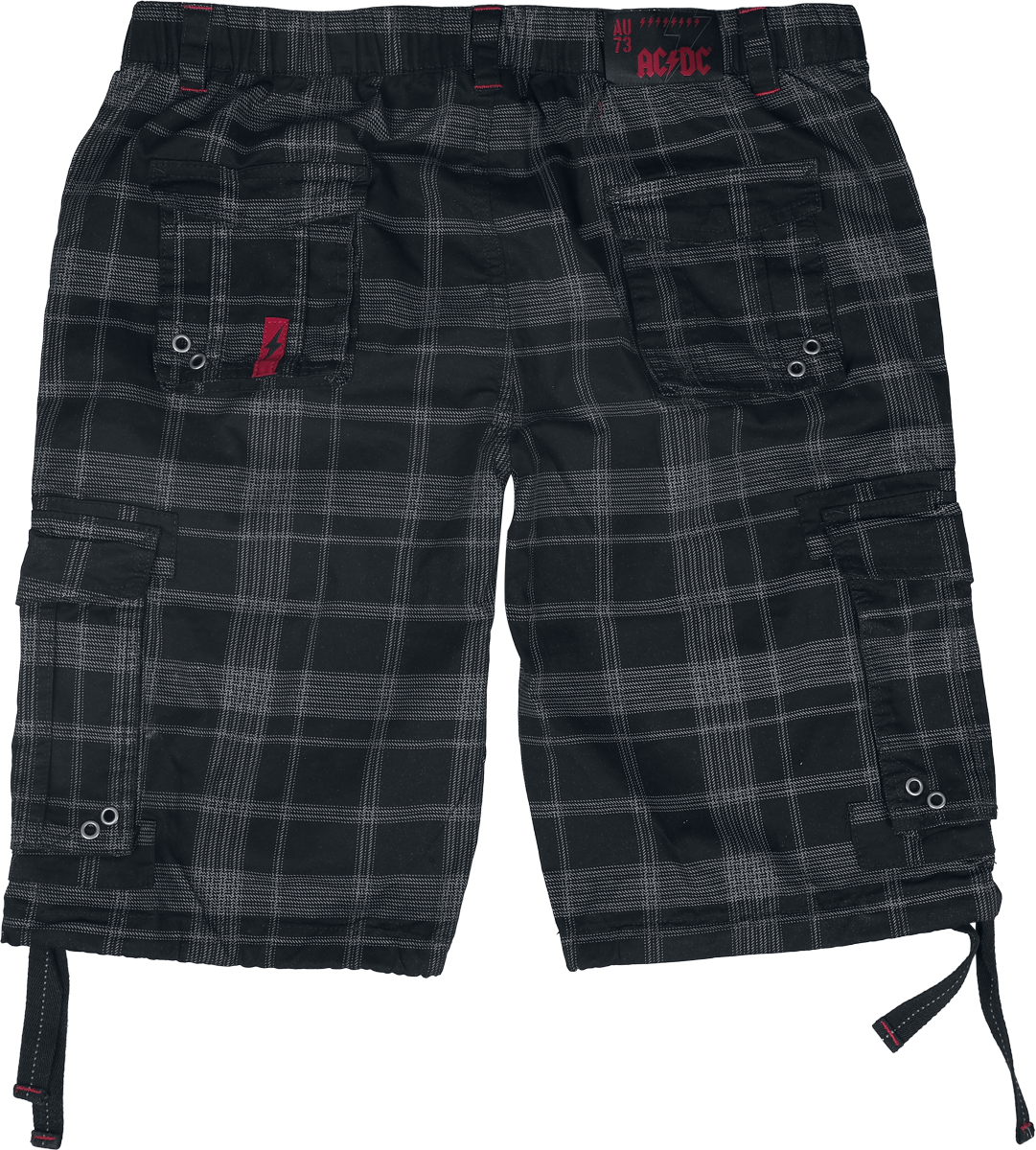 Short  de AC/DC - EMP Signature Collection - S à 3XL - pour Homme - noir/gris - AC/DC - View 2
