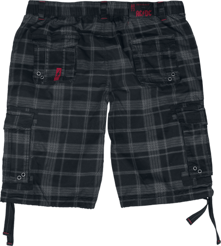 Short  de AC/DC - EMP Signature Collection - S à 3XL - pour Homme - noir/gris - AC/DC - View 2