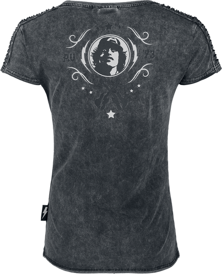 T-Shirt Manches courtes  de AC/DC - EMP Signature Collection - S à 3XL - pour Femme - gris - AC/DC - View 2