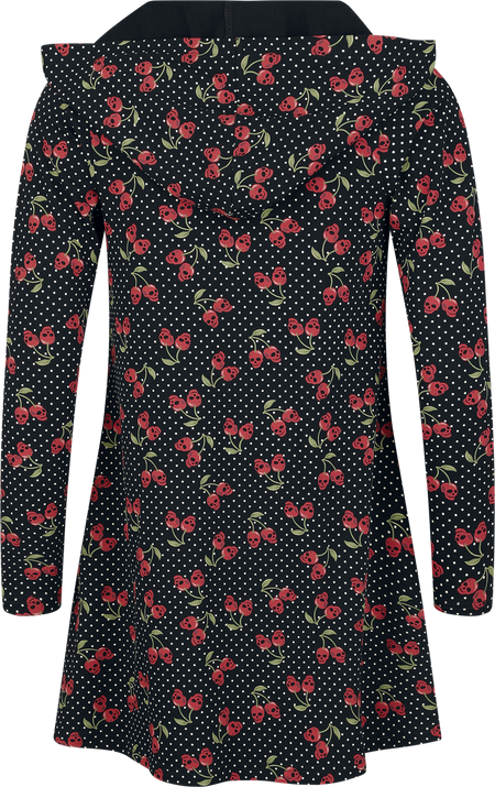 Gilets & Ponchos  de Rock Rebel by EMP - Gilet avec Crânes Cerises - S à XXL - pour Femme - noir - Rock Rebel by EMP - View 2