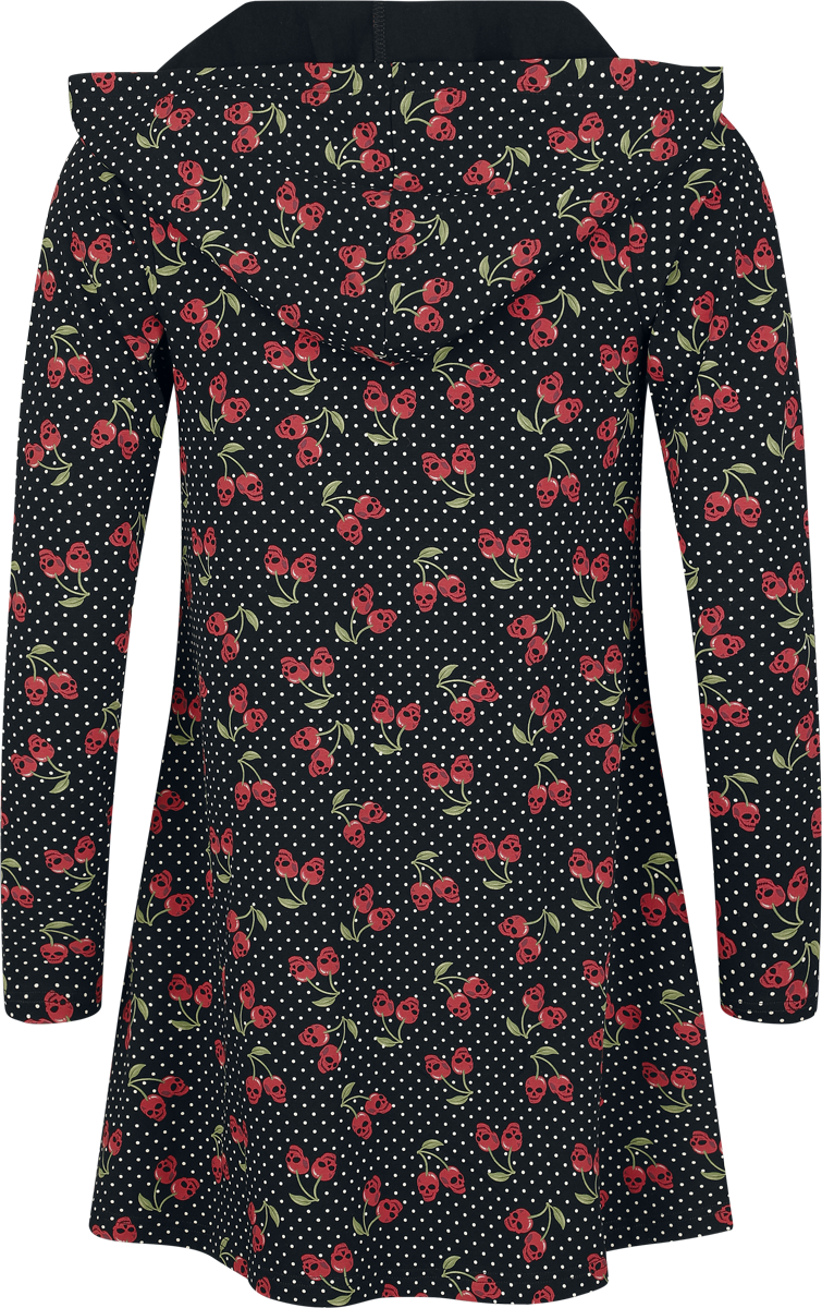 Gilets & Ponchos  de Rock Rebel by EMP - Gilet avec Crânes Cerises - S à XXL - pour Femme - noir - Rock Rebel by EMP - View 2