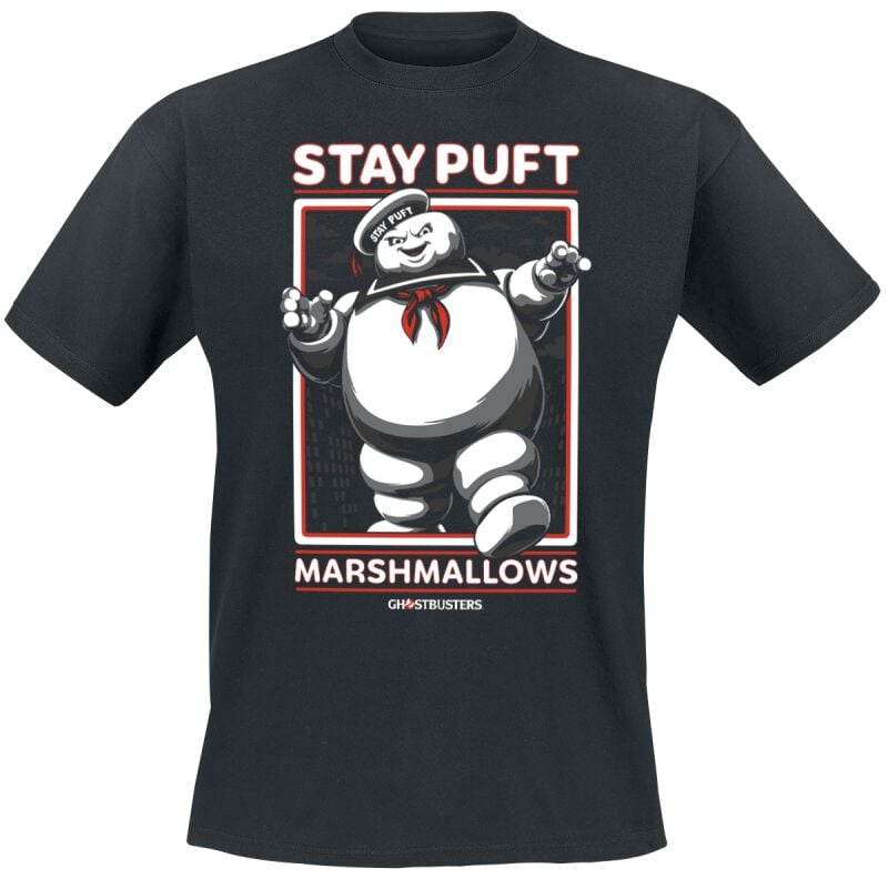 T-Shirt Manches courtes  de SOS Fantômes - Stay Puft Marshmallows - S à XXL - pour Homme - noir - SOS Fantômes
