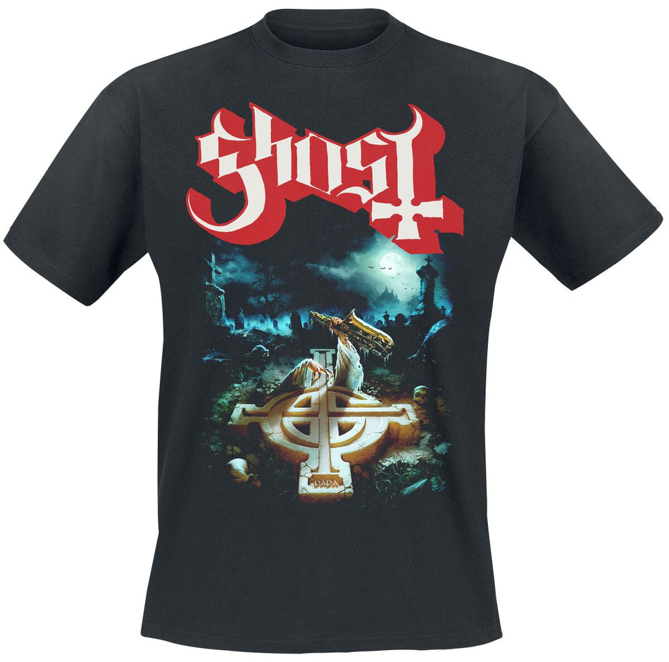 T-Shirt Manches courtes  de Ghost - Rite Here With Title Back - S à XXL - pour Homme - noir - Ghost