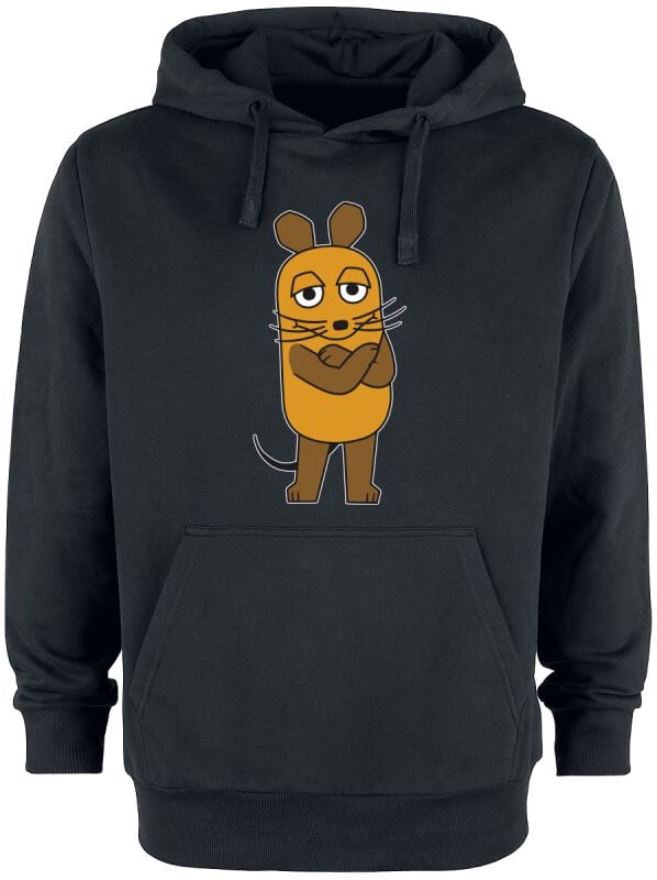 Sweat-shirt à capuche  de Die Sendung mit der Maus - Maus - S à XXL - pour Homme - noir - Die Sendung mit der Maus