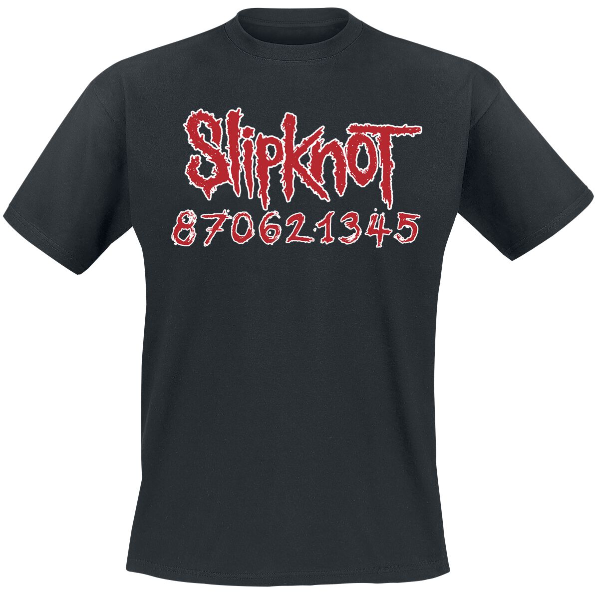 T-Shirt Manches courtes  de Slipknot - Numbers - S à L - pour Homme - noir - Slipknot