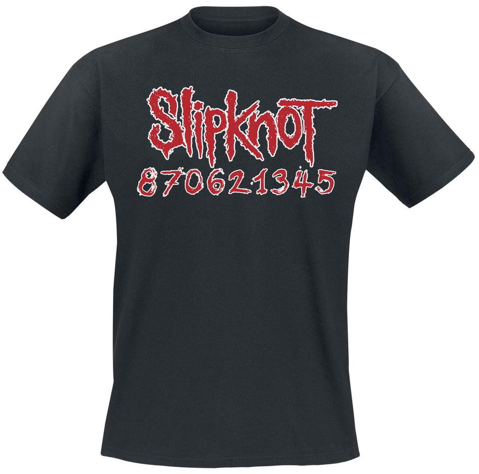 T-Shirt Manches courtes  de Slipknot - Numbers - S à L - pour Homme - noir - Slipknot