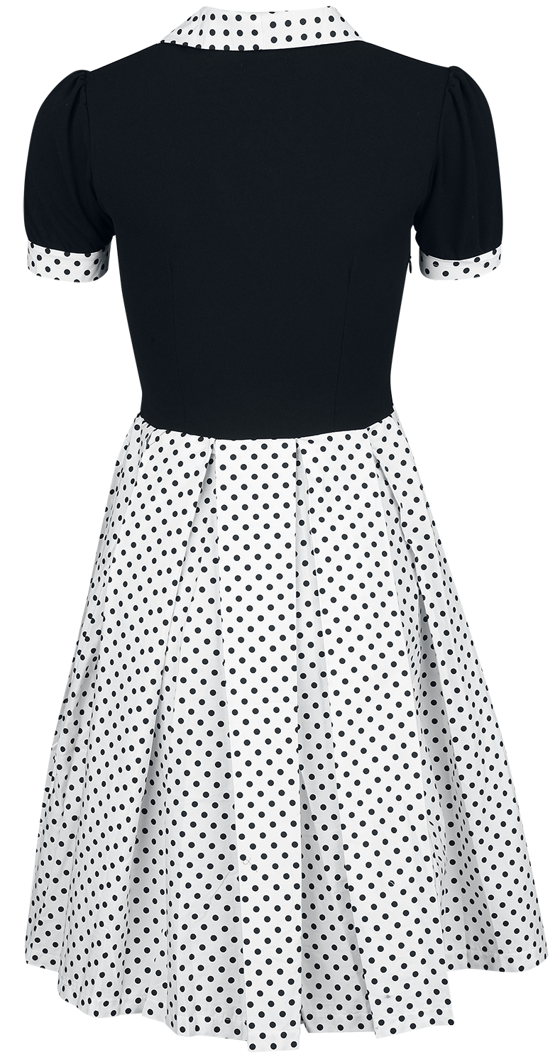 Robe mi-longue Rockabilly de Belsira - Retrokleid - S à XL - pour Femme - noir/blanc - Belsira - View 2