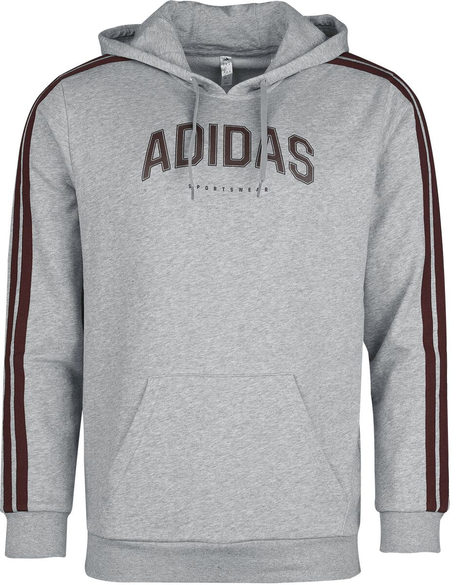 Sweat-shirt à capuche  de Adidas - M C Colleg - Sweat à Capuche - S à M - pour Homme - gris chiné - Adidas