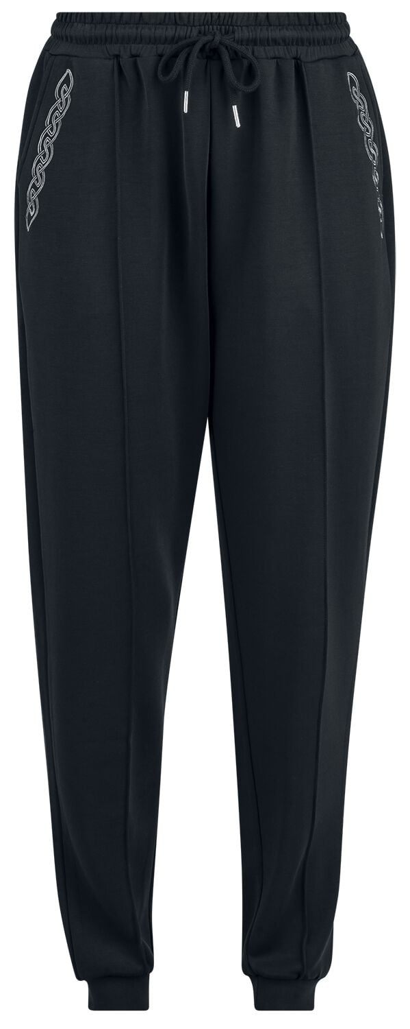 Bas de survêtement  de Black Premium by EMP - Sweatpants With Celtic Embroidery - S à M - pour Femme - noir - Black Premium by EMP