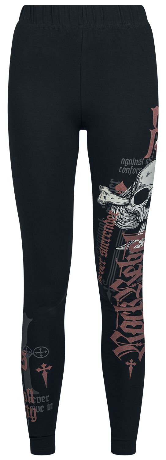 Legging  de Rock Rebel by EMP - Leggings with Skull Print - S à XXL - pour Femme - noir - Rock Rebel by EMP