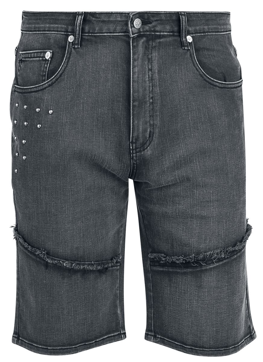 Short  de Rock Rebel by EMP - Shorts With Used Details - 29 à 34 - pour Homme - noir - Rock Rebel by EMP