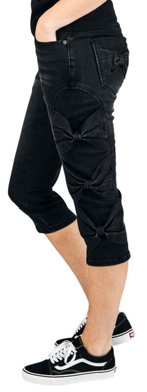 Short  de Full Volume by EMP - Capri Shorts With Bow Detail - 27 à 33 - pour Femme - noir - Full Volume by EMP
