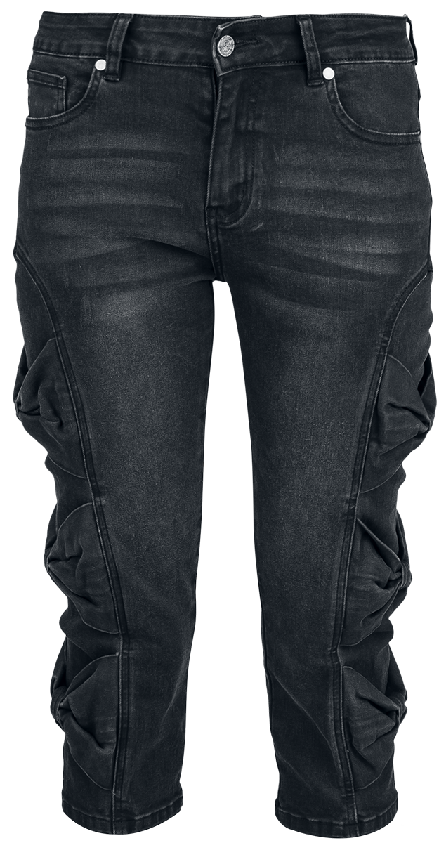 Short  de Full Volume by EMP - Capri Shorts With Bow Detail - 27 à 33 - pour Femme - noir - Full Volume by EMP - View 2