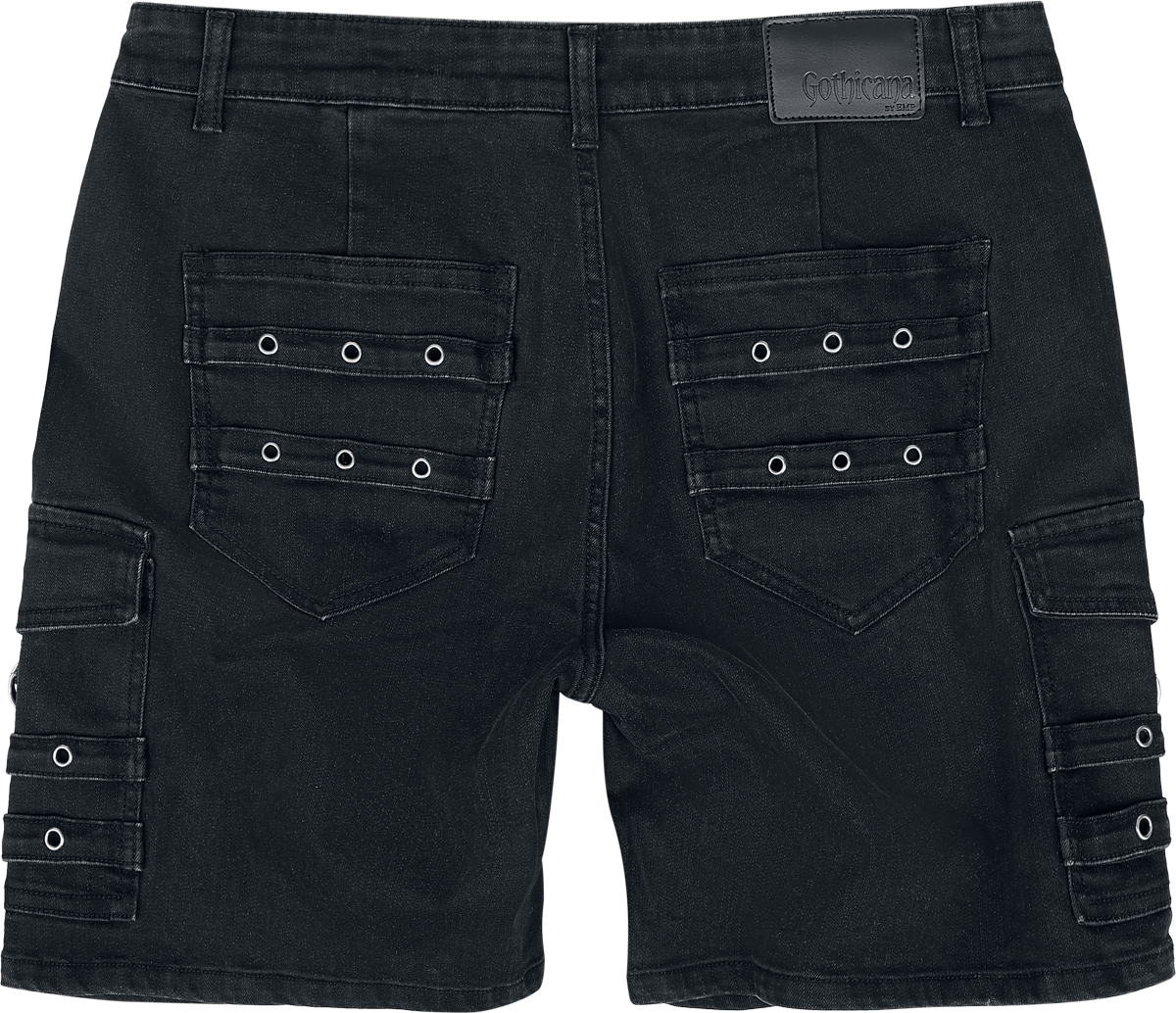 Short Gothic de Gothicana by EMP - Basic Shorts - S à XXL - pour Homme - noir - Gothicana by EMP - View 2