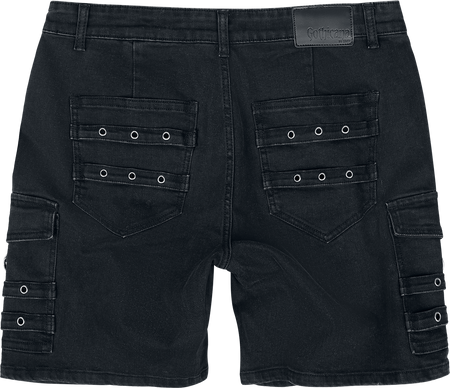 Short Gothic de Gothicana by EMP - Basic Shorts - S à XXL - pour Homme - noir - Gothicana by EMP - View 2