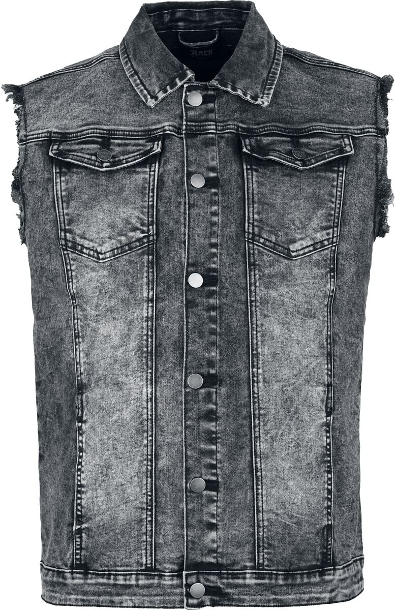 Veste  de Black Premium by EMP - Veste Sans Manches en Jean - S à XXL - pour Homme - gris - Black Premium by EMP
