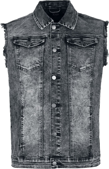 Veste  de Black Premium by EMP - Veste Sans Manches en Jean - S à XXL - pour Homme - gris - Black Premium by EMP