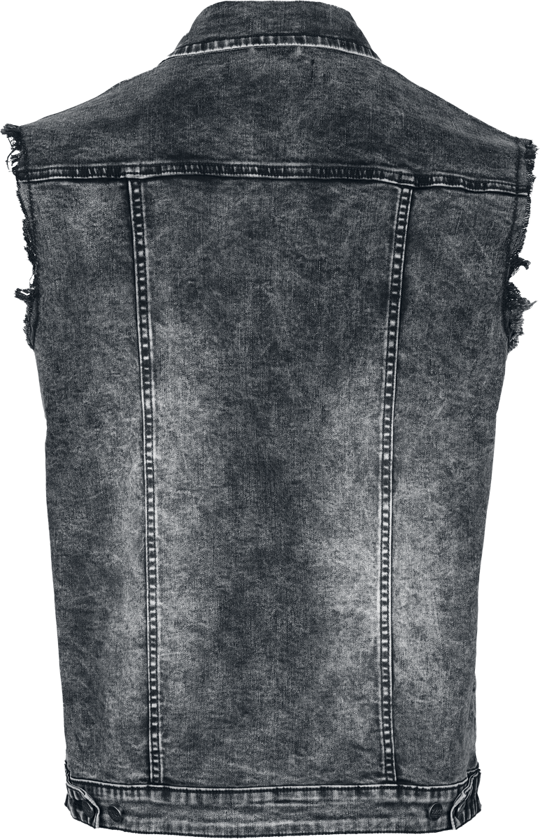 Veste  de Black Premium by EMP - Veste Sans Manches en Jean - S à XXL - pour Homme - gris - Black Premium by EMP - View 2