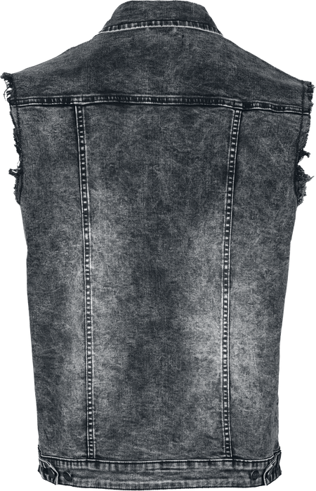 Veste  de Black Premium by EMP - Veste Sans Manches en Jean - S à XXL - pour Homme - gris - Black Premium by EMP - View 2