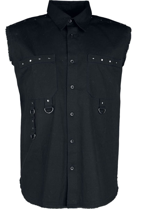 Chemise manches courtes Gothic de Gothicana by EMP - Débardeur - M à XXL - pour Homme - noir - Gothicana by EMP