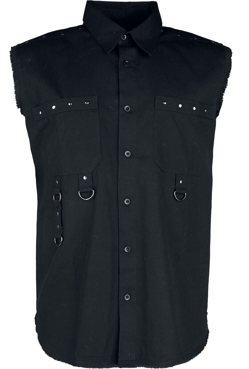 Chemise manches courtes Gothic de Gothicana by EMP - Débardeur - M à XXL - pour Homme - noir - Gothicana by EMP