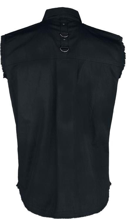 Chemise manches courtes Gothic de Gothicana by EMP - Sleeveless Shirt - XL - pour Homme - noir - Gothicana by EMP - View 2