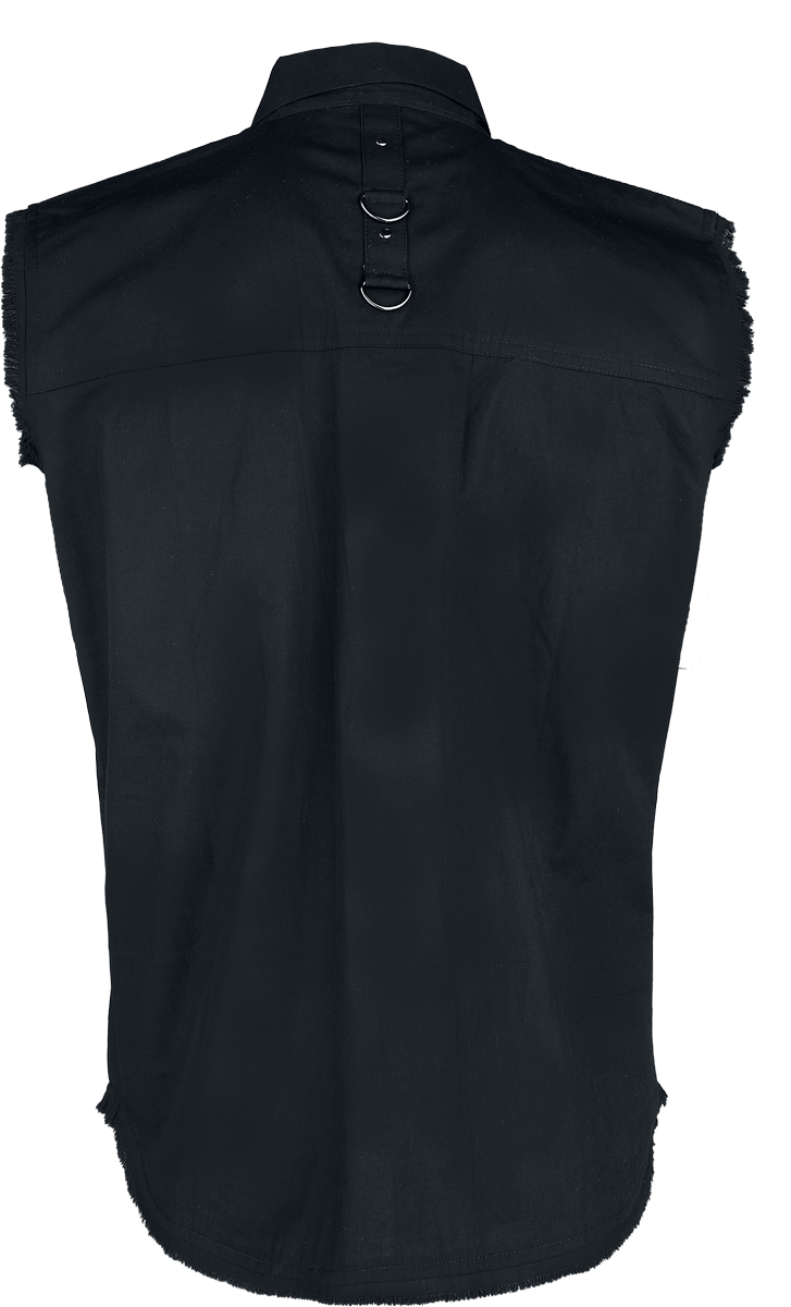 Chemise manches courtes Gothic de Gothicana by EMP - Débardeur - M à XL - pour Homme - noir - Gothicana by EMP - View 2