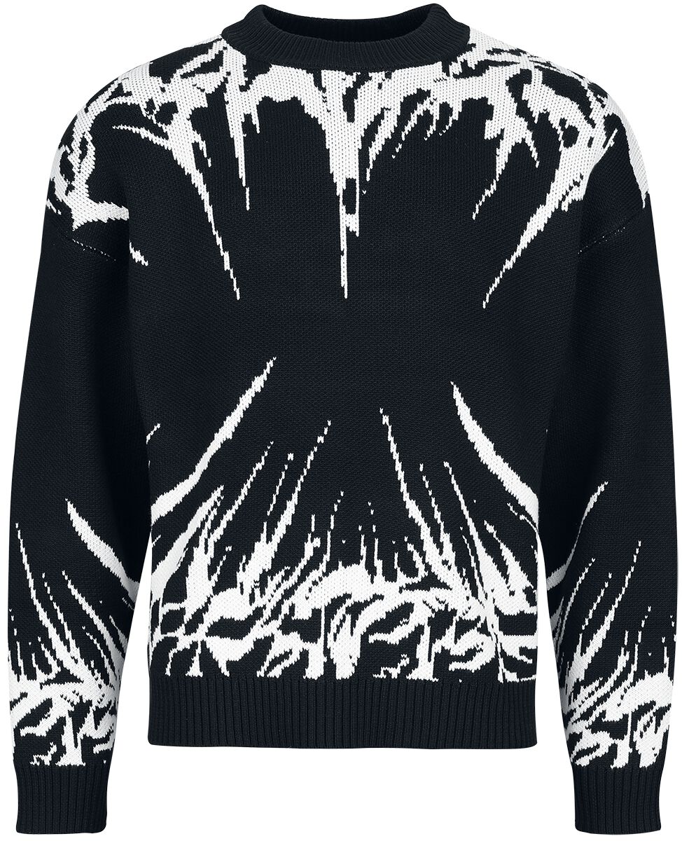 Pull tricoté  de Chet Rock - Restless Energy Jumper - M à XXL - pour Homme - noir/blanc - Chet Rock