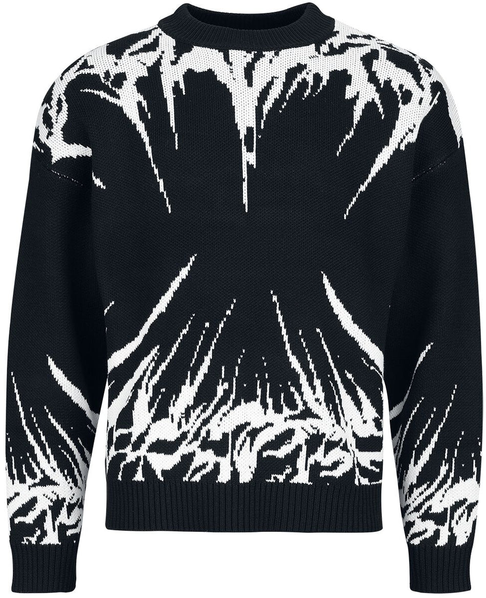 Pull tricoté  de Chet Rock - Restless Energy Jumper - M à XXL - pour Homme - noir/blanc - Chet Rock