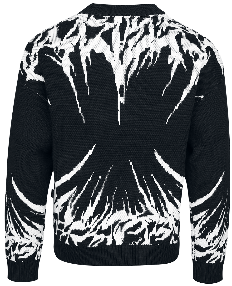 Pull tricoté  de Chet Rock - Restless Energy Jumper - M à XXL - pour Homme - noir/blanc - Chet Rock - View 2