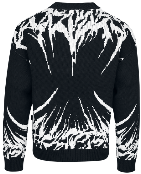 Pull tricoté  de Chet Rock - Restless Energy Jumper - M à XXL - pour Homme - noir/blanc - Chet Rock - View 2