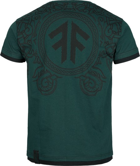 T-Shirt Manches courtes  de Amon Amarth - EMP Signature Collection - S à 3XL - pour Homme - noir/vert foncé - Amon Amarth - View 2