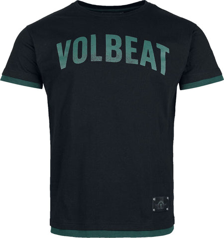 T-Shirt Manches courtes  de Volbeat - EMP Signature Collection - S à M - pour Homme - noir/vert foncé - Volbeat