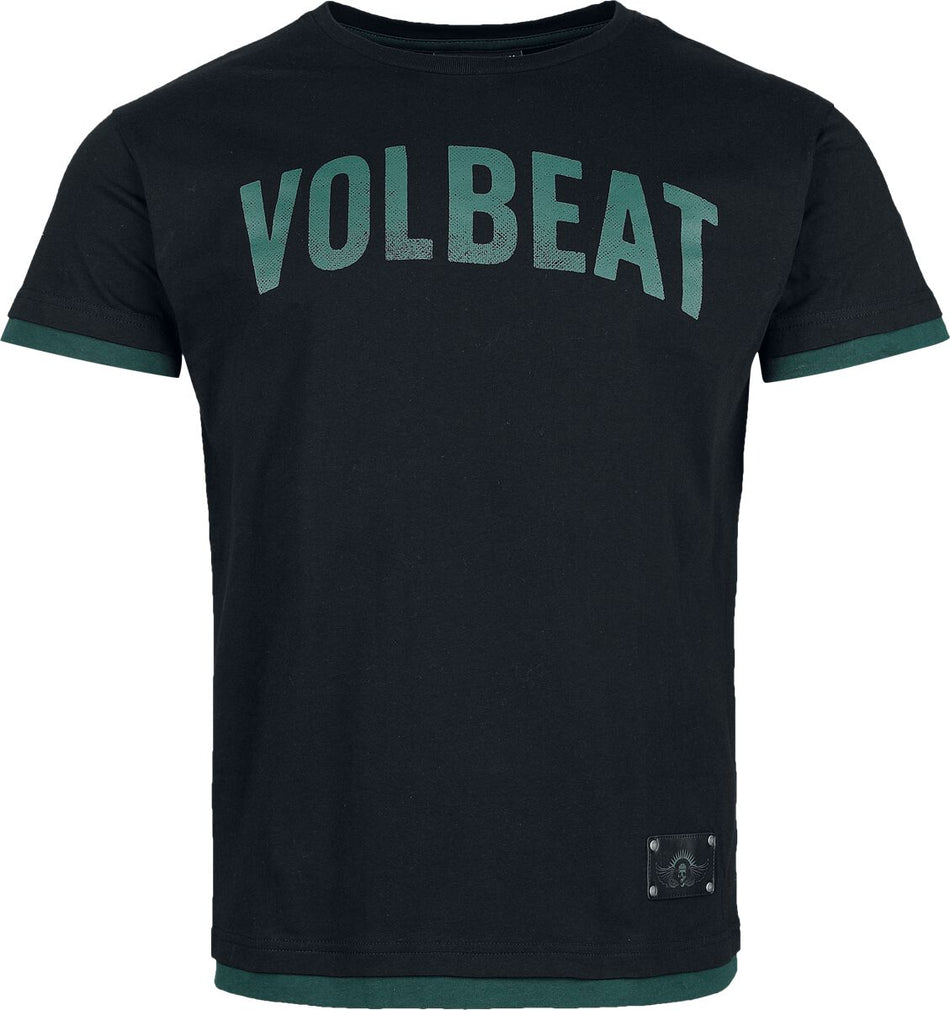 T-Shirt Manches courtes  de Volbeat - EMP Signature Collection - S à M - pour Homme - noir/vert foncé - Volbeat