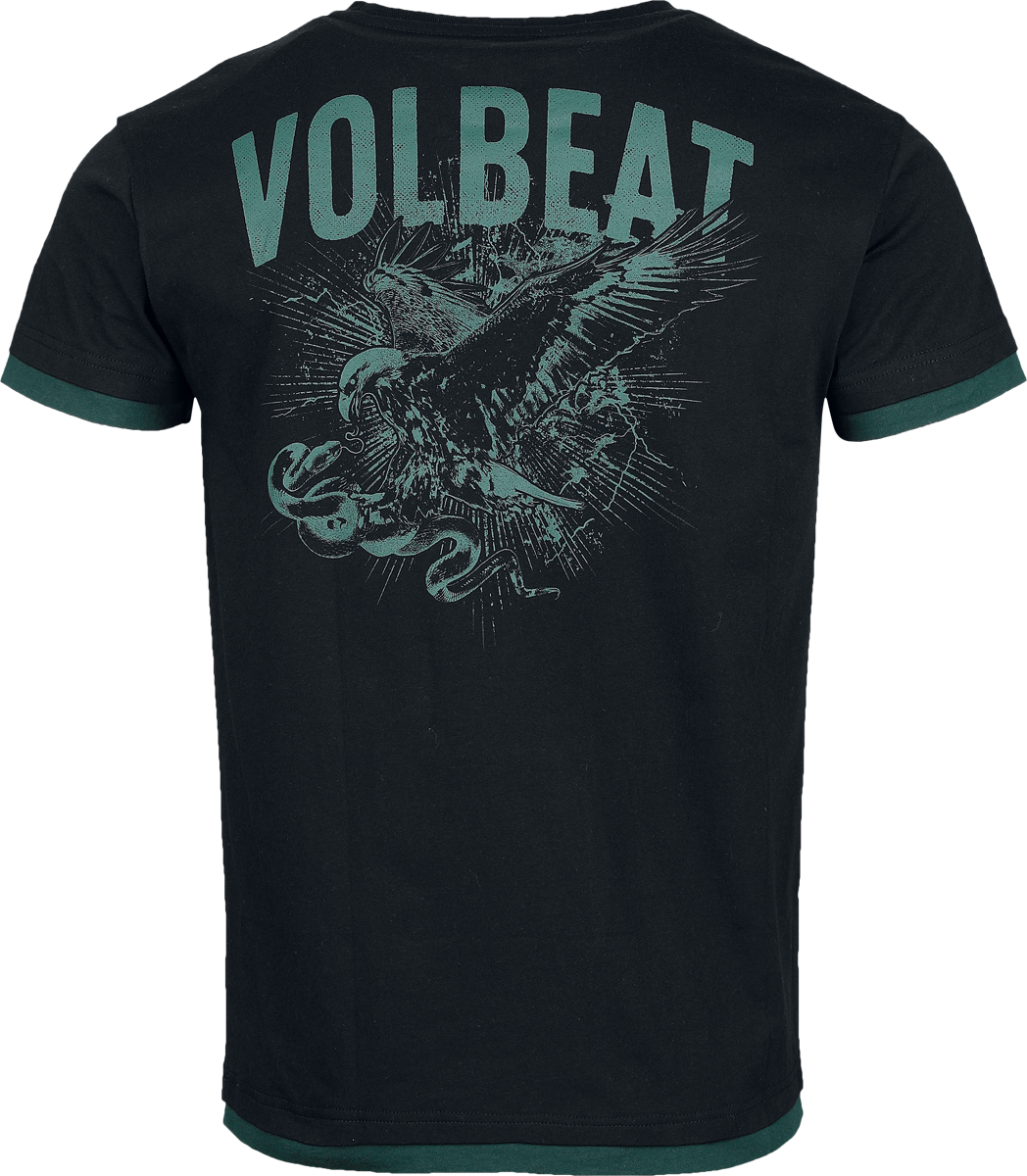 T-Shirt Manches courtes  de Volbeat - EMP Signature Collection - S à 3XL - pour Homme - noir/vert foncé - Volbeat - View 2
