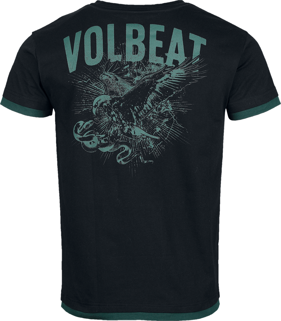 T-Shirt Manches courtes  de Volbeat - EMP Signature Collection - S à 3XL - pour Homme - noir/vert foncé - Volbeat - View 2