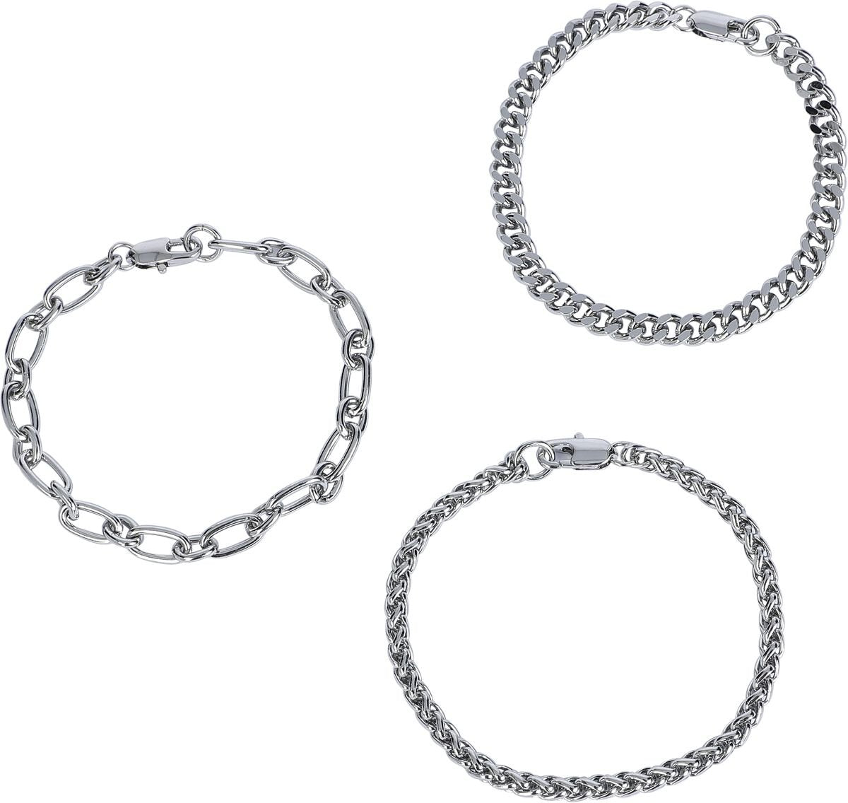 Set de bracelets  de Black Premium by EMP - Basic - pour Unisexe - couleur argent - Black Premium by EMP