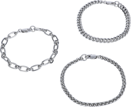 Set de bracelets  de Black Premium by EMP - Basic - pour Unisexe - couleur argent - Black Premium by EMP - View 2