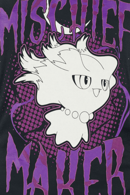 Top Gaming de Pokémon - Misdreavus – Créateur de Malice - S à XXL - pour Femme - noir - Pokémon - View 2