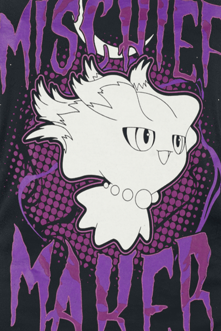 Top Gaming de Pokémon - Misdreavus – Créateur de Malice - S à XXL - pour Femme - noir - Pokémon - View 2