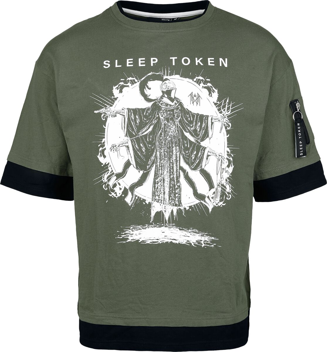 T-Shirt Manches courtes  de Sleep Token - EMP Signature Collection - S à XL - pour Homme - noir/vert foncé - Sleep Token