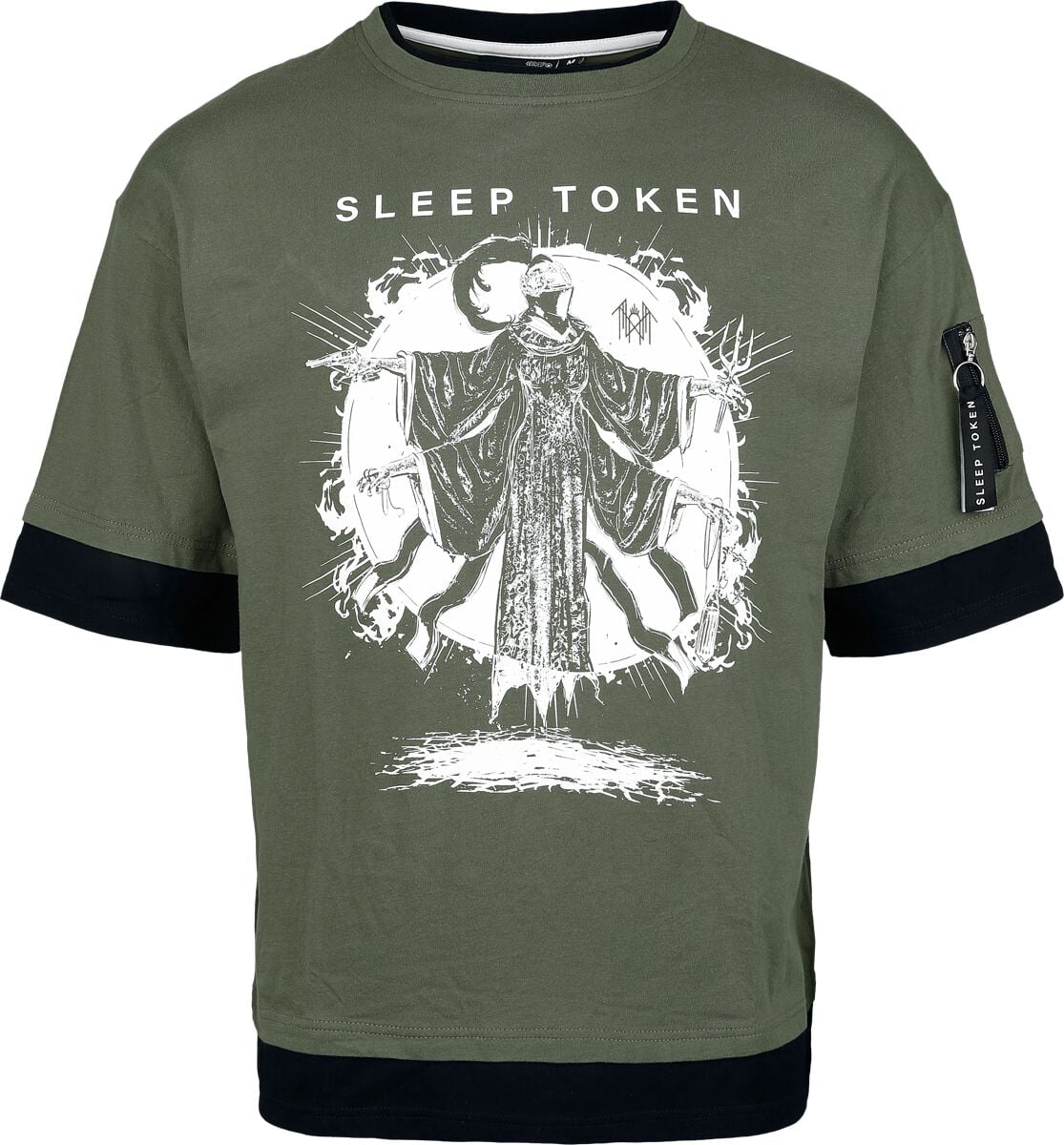 T-Shirt Manches courtes  de Sleep Token - EMP Signature Collection - S à L - pour Homme - noir/vert foncé - Sleep Token