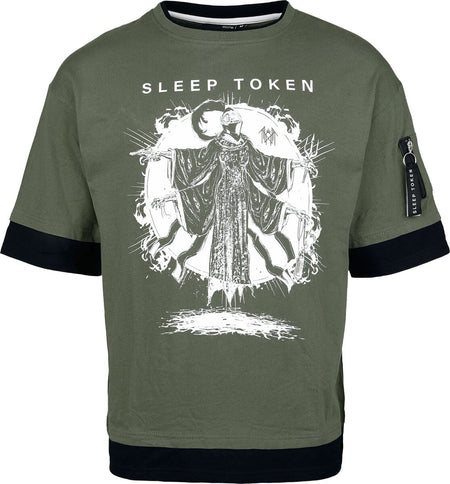 T-Shirt Manches courtes  de Sleep Token - EMP Signature Collection - S à L - pour Homme - noir/vert foncé - Sleep Token
