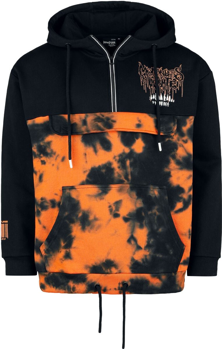 Sweat-shirt à capuche  de Motionless In White - EMP Signature Collection - S à XL - pour Homme - noir/orange - Motionless In White